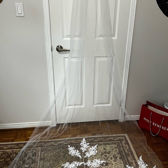 Wedding dress and accessories Long Underwear Slip for Bridal,Sheer Bridal Veils - Picture 9 of 11